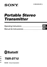 Sony TMR-BT10 Manual
