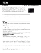 Sony kdl-55hx820 Guide De Spécification