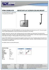 Newstar LCD/TFT ceiling mount FPMA-C050BLACK Fascicule