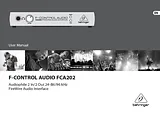 Behringer F-Control Audio FCA202 Manuel D’Utilisation