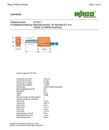 Wago Jack plug Plug, straight Pin diameter: 4 mm Orange 215-211 1 pc(s) 215-211 データシート
