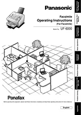 Panasonic laser fax uf-6000 Manual Do Utilizador