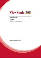 Viewsonic VX2452mh 사용자 설명서