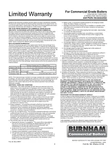 Burnham Series 8H/8HE Boiler Información De Garantía
