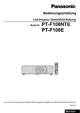 Panasonic PT-F100NTE Guia De Utilização