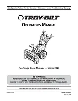 Troy-Bilt Storm 2620 Benutzerhandbuch