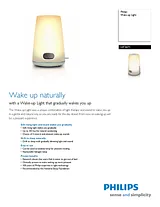 Philips Wake-up Light HF3471 HF3471/60 Manual De Usuario