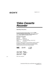 Sony SLV-N81 Manuale Utente