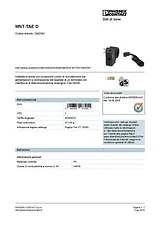 Phoenix Contact Type 3 surge protection device MNT-TAE D 2882381 2882381 Data Sheet