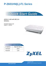 ZyXEL P-2601HN-F3 91-006-141001B Manual Do Utilizador