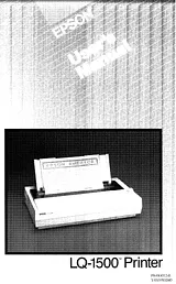 Epson LQ-1500 Manual De Usuario