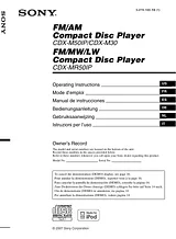 Sony CDX-M30 Manual