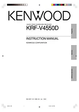 Kenwood KRF-V4550D 사용자 설명서