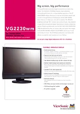 Viewsonic VG2230wm VS11422 Fascicule