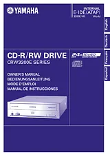Yamaha CRW3200 사용자 설명서