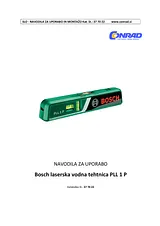 Bosch PLL 1 P 0603663300 Справочник Пользователя