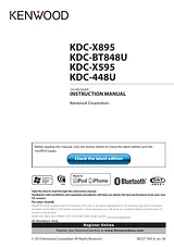 Kenwood KDC-X595 ユーザーズマニュアル