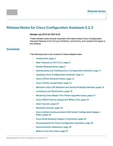 Cisco Cisco Configuration Assistant 1.x 릴리즈 노트