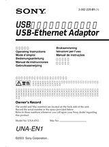 Sony UNA-EN1 Manual De Usuario