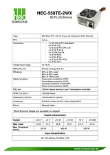 Compucase HEC-550TE-2WX HEC550TE-2WX Листовка
