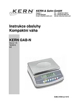 Kern GAB 30K0.2NParcel scales Weight range bis 30 kg GAB 30K0.2N Manual Do Utilizador