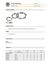 Lappkabel Locknut PG16 Brass Brass 52003530 1 pc(s) 52003530 Data Sheet