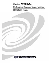 Crestron electronic CNX-PBVR4 User Manual