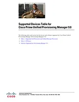 Cisco Cisco Prime Unified Provisioning Manager 9.0 Guide D’Information