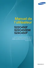 Samsung Moniteur Professionnel Full HD 24'' - Design ergonomique Benutzerhandbuch