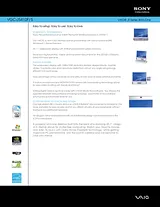 Sony VGC-JS410F Leaflet