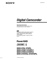 Sony DSR-370L Manuale Utente