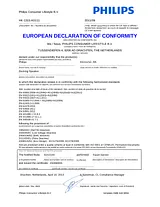 Philips AS111/12 Declaration Of Conformity