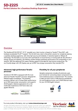 Viewsonic SD-Z225 SD-Z225_BK_EU0 Manual Do Utilizador