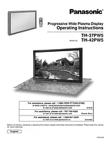 Panasonic th-37pw5 User Guide