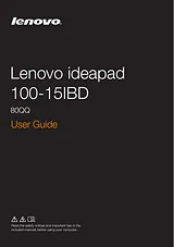 Lenovo Ideapad 100 User Manual