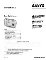 Sanyo VPC SX 560 Manuel D’Utilisation
