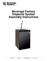 Marvel Kegerator with X-CLUSIVE 2 Faucet D System Keg Tapping Kit - Black Cabinet with Overlay Door Manual