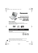 Panasonic dvd-ls912 Manuel D’Utilisation