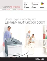 Lexmark X543dn 26B0204 Справочник Пользователя