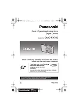 Panasonic DMC-FX700 Справочник Пользователя
