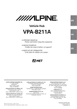 Alpine VPA-B211A Manuel D’Utilisation