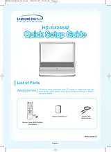 Samsung hc-r4245 Anleitung Für Quick Setup