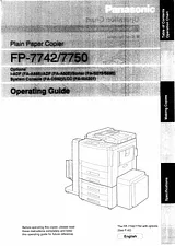 Panasonic FP7750 User Manual