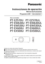 Panasonic PTEZ570 Guía De Operación