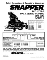 Snapper SP360 Manual Do Utilizador