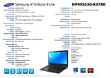 Samsung NP905S3G NP905S3G-K07BE 产品宣传页