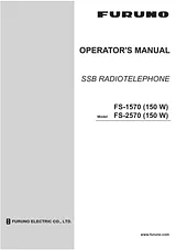 Furuno FS-2570 (150W) Manuale Utente