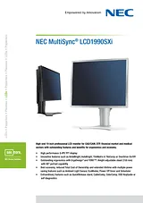 NEC LCD1990SXi Merkblatt