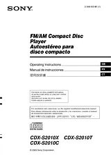 Sony CDX-S2010T User Manual