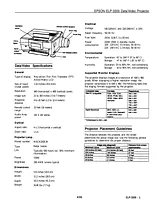 Epson ELP-3300 Product Datasheet